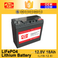 Cycle Life >2000 cycles @1C 100%DOD 12.8V 18Ah Lithium ion LiPO LiFePO4 Battery